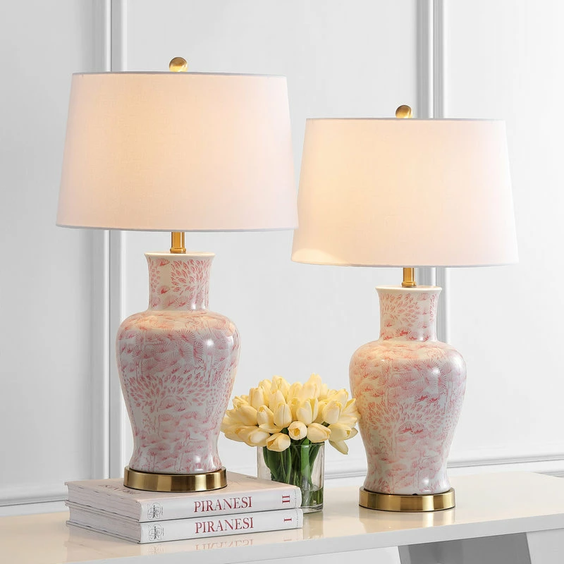 Budget ๐ Safavieh Calli Table Lamp (Set Of 2) - Pink, White โ - Image 4