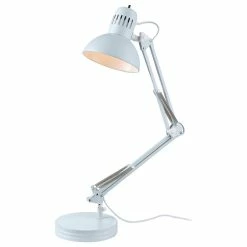 Discount 👍 Globe Electric 28" Matte Light Blue Spring Balanced Arm Desk Lamp With Interchangeable Base 🎉