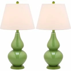 Best deal π Safavieh Cybil Double Gourd Lamp ZMT-LIT4088G (Set Of 2) - Fern Green π―