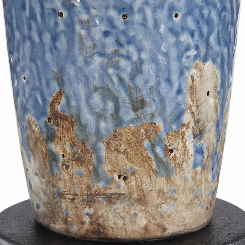 Budget ๐ Innovations Designs Bailey Farmhouse Distressed Blue Ceramic Table Lamp ๐ฅฐ - Image 4