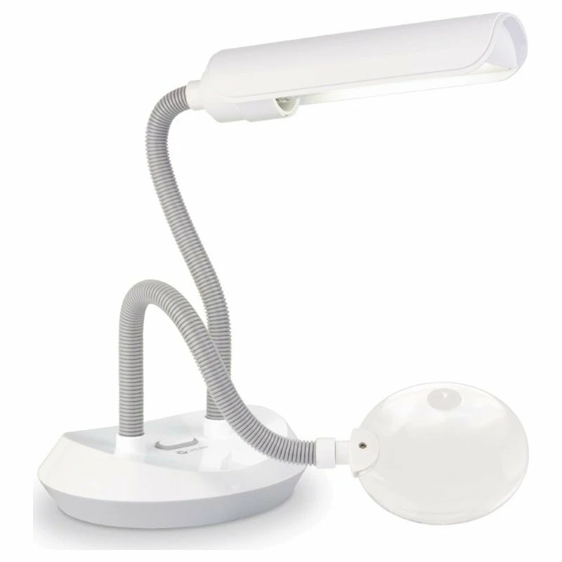 Buy ⌛ OttLite Technologies OttLite 13W DuoFlex Magnifier Lamp In White 💯