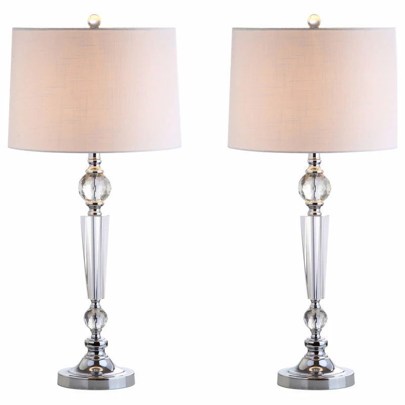 Best reviews of ✨ JONATHAN Y Emma 29.5" Crystal Table Lamp, Set Of 2, Clear 👍