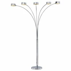 Brand new π Artiva Micah Arched 88" Floor Lamp W/ Rotatable Shade And Dimmer, Chrome π