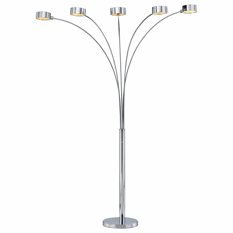 Brand new 👍 Artiva Micah Arched 88" Floor Lamp W/ Rotatable Shade And Dimmer, Chrome 🌟