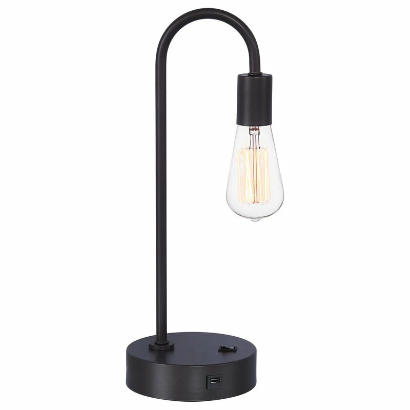Promo ๐ฅฐ LumiSource 17" Black Industrial Desk Lamp With USB Port Built-In ๐ฏ - Image 3