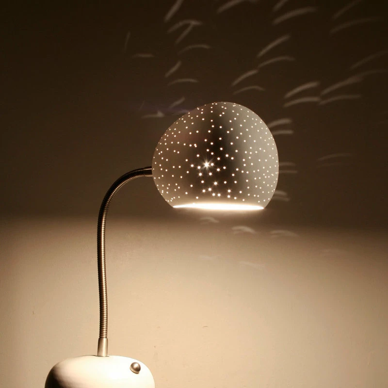 Cheap π Lightexture Porcupine Desk Lamp, White, Dot Pattern π - Image 2