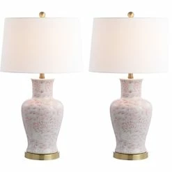 Budget 👍 Safavieh Calli Table Lamp (Set Of 2) - Pink, White ⌛