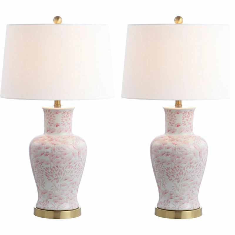 Budget ๐ Safavieh Calli Table Lamp (Set Of 2) - Pink, White โ