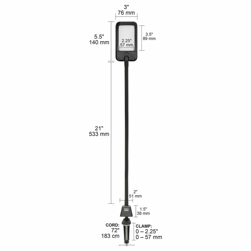 New ❤️ Studio Designs LED Flex Lamp For Office, Art, Sewing, Or Crafts With USB Charging Base ⭐ - Image 3