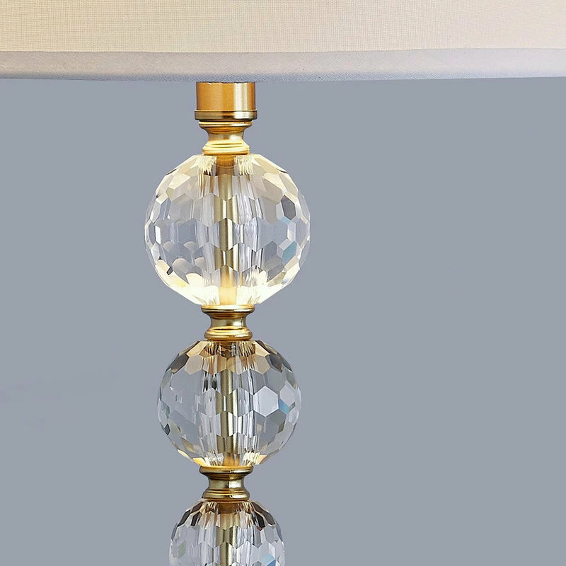 Buy π HOMEGLAM Madison 2 Piece Crystal Ball Lamp Set, Gold Brass π - Image 3