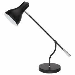 Best reviews of 💯 Aspen Creative Corporation 40099-2, 22 1/2" High Modern Metal Desk Lamp, Matte Black Finish ✨