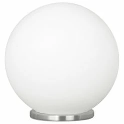 Brand new β EGLO USA 1x60W Table Lamp W/ Siliver Finish & Opal Glass π€©