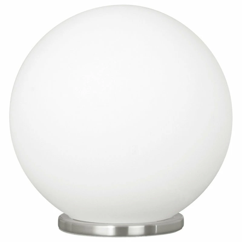 Brand new ⭐ EGLO USA 1x60W Table Lamp W/ Siliver Finish & Opal Glass 🤩