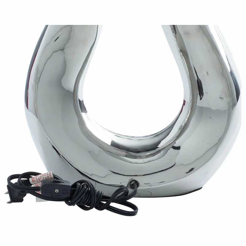 Brand new ๐งจ Brimfield & May Set Of 2 Silver Stoneware Glam Table Lamp 93682 ๐ - Image 4