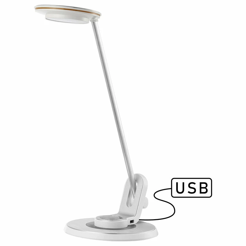 Coupon 🌟 JONATHAN Y Dixon 18.5" Aluminum Adjustable Dimmable USB Chargning LED Task Lamp, Sliver 👏 - Image 3