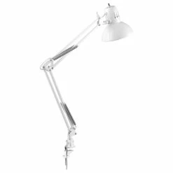 Cheapest 😍 Bellevue GLMP65322 32" Tall Flexible Neck Desk Lamp - Glossy White 🔔