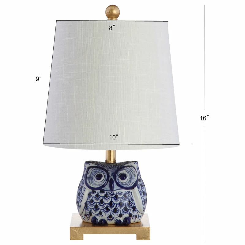 Top 10 ๐ฅ JONATHAN Y Justina 16" Ceramic Mini Table Lamp, Blue And White, Set Of 2 ๐ - Image 8