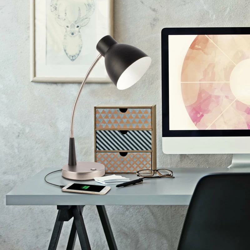 Discount 🥰 OttLite Technologies OttLite Wellness Series Adjust LED Desk Lamp, Matte Black 😀 - Image 2