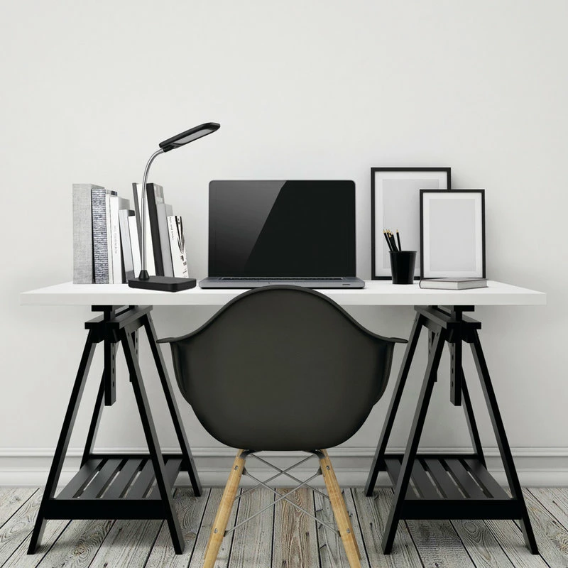 Budget π Globe Electric Black And Chrome Integrated LED Desk Lamp, Black π₯° - Image 2