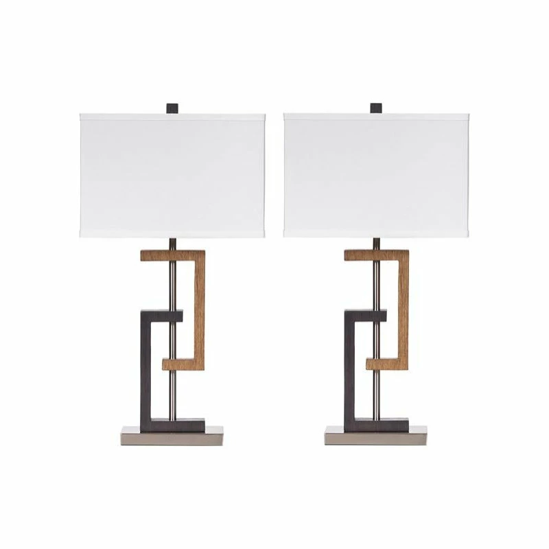 Hot Sale 🔔 Signature Design Of Ashley Syler Table Lamp (Set Of 2) 😀