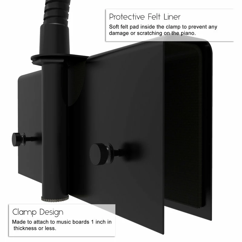 Cheap 𧨠Cocoweb Inc. 14" LED Grand Piano Lamp, Black π₯ - Image 5