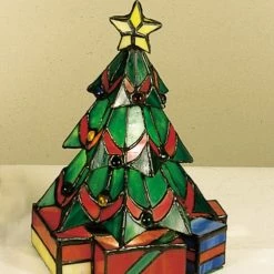 Cheapest 🔔 Meyda Tiffany 12413 🎅 Christmas Tree Stained Glass / Tiffany - Tiffany Glass 💯