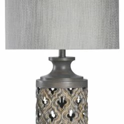 Promo ✔️ StyleCraft Home Collection Morocaan Table Lamp, Vincent Gray, Gray 👍