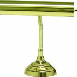 Budget 🛒 House Of Troy Desk/Piano Lamp 10" Gooseneck In Polished Brass 🎉