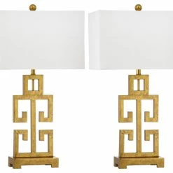 Best Sale ⭐ Safavieh Greek Key Table Lamps, 29" High, Set Of 2 🤩