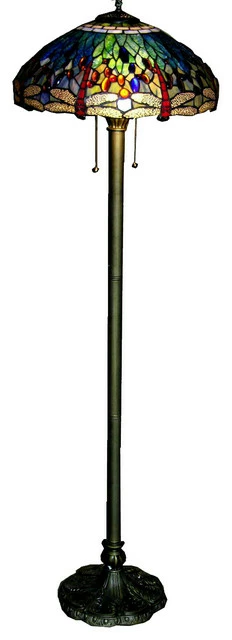 Best Pirce 🥰 Warehouse Of Tiffany, Inc Tiffany-Style Dragonfly Floor Lamp 🔥