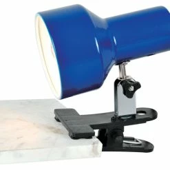 Coupon 🔔 Lite Source Inc. Lite Source LS-114 Clip-On II 1 Light Clamp On Lamp - Blue 🤩