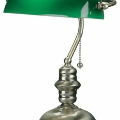 Best reviews of 🛒 Lite Source Inc. Banker'S Lamp, Antique Brass, Green Glass Shd, E27 Cfl 13W 🧨