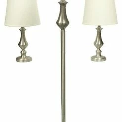 Budget 🌟 Urbanest 3-Piece Grant Lamp Set, Brushed Nickel 🤩
