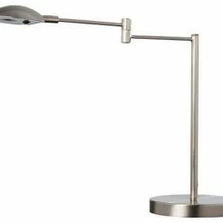 Best Sale 🎁 ORE International 15.75" Tall "Luna" Swing Arm Led Desk Lamp KTL-1057AST 💯